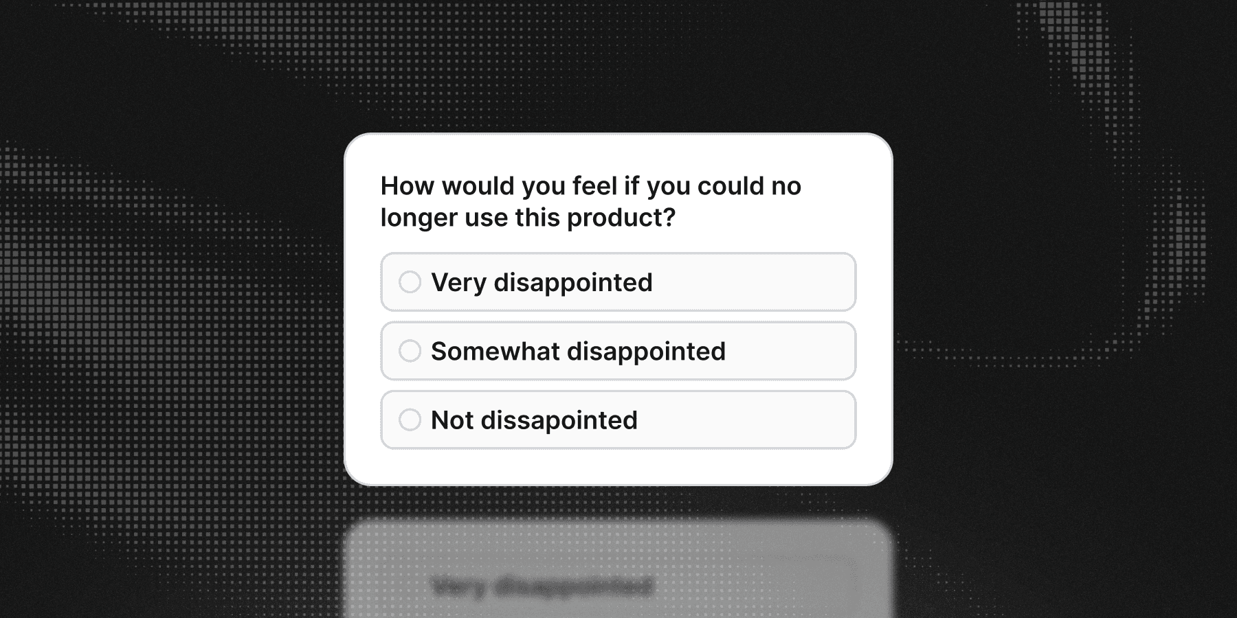 An example of a PMF survey