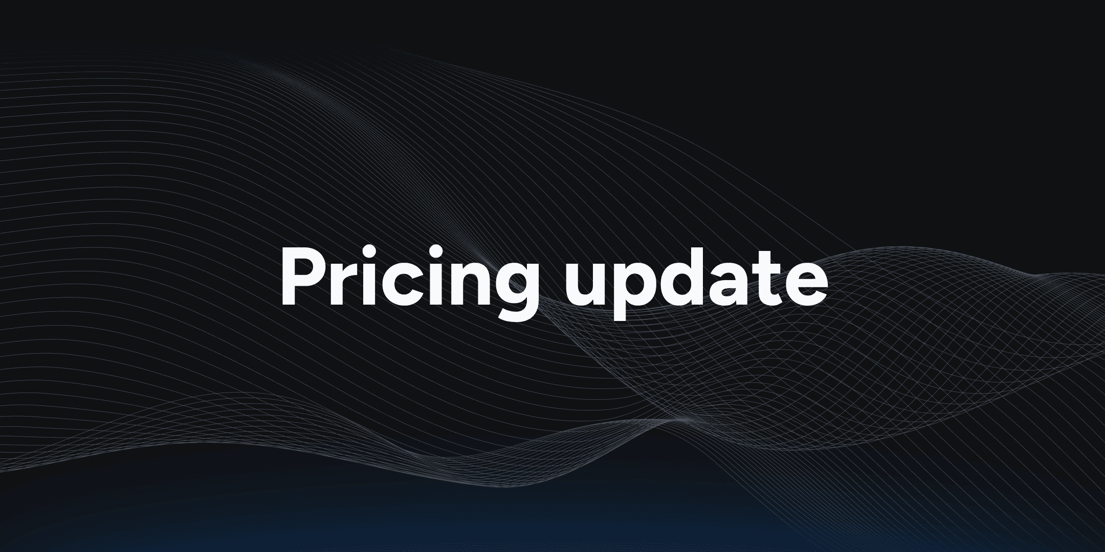 Pricing update illustration