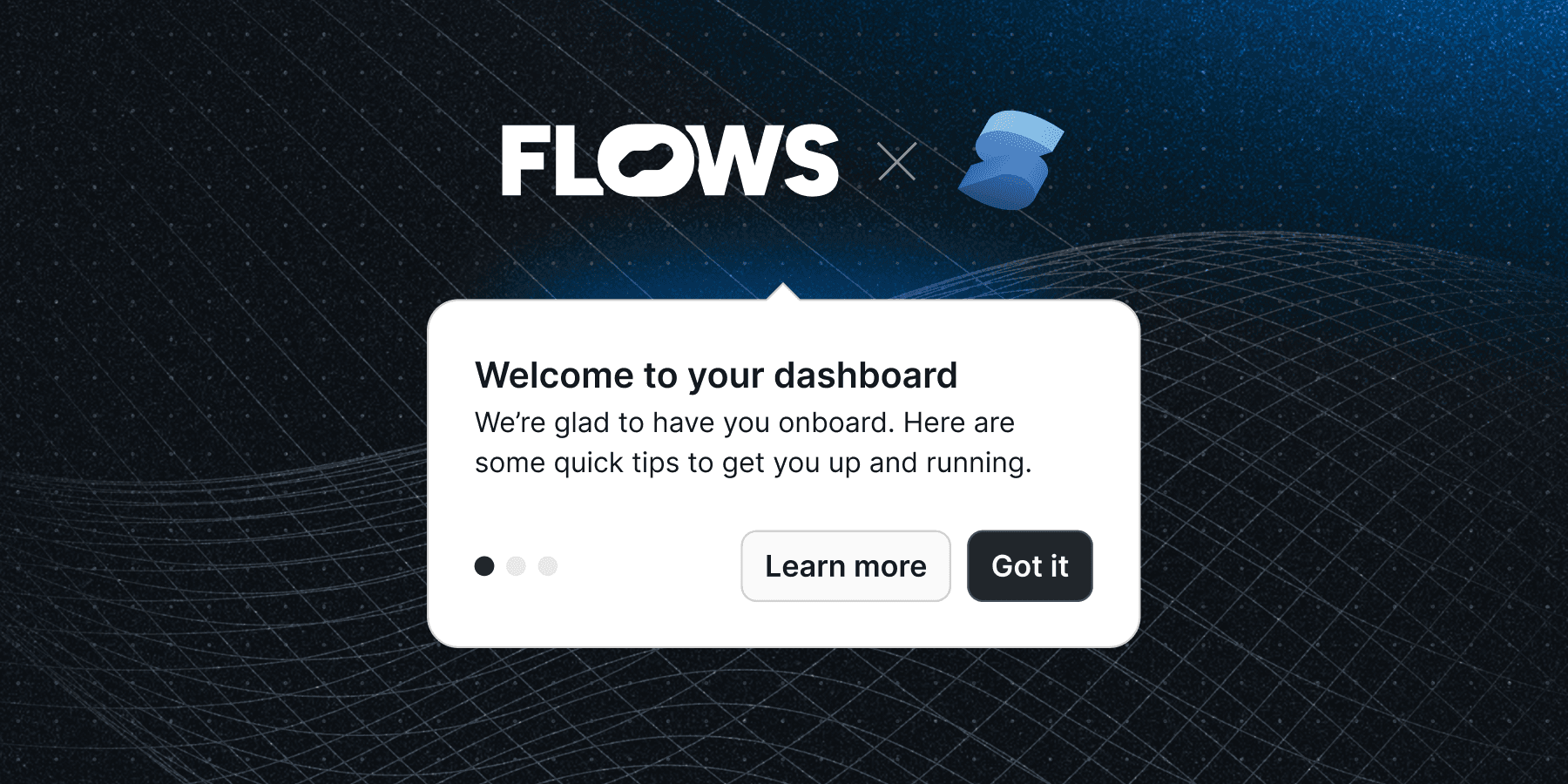 Tooltip example for a product tour in a SolidJS application