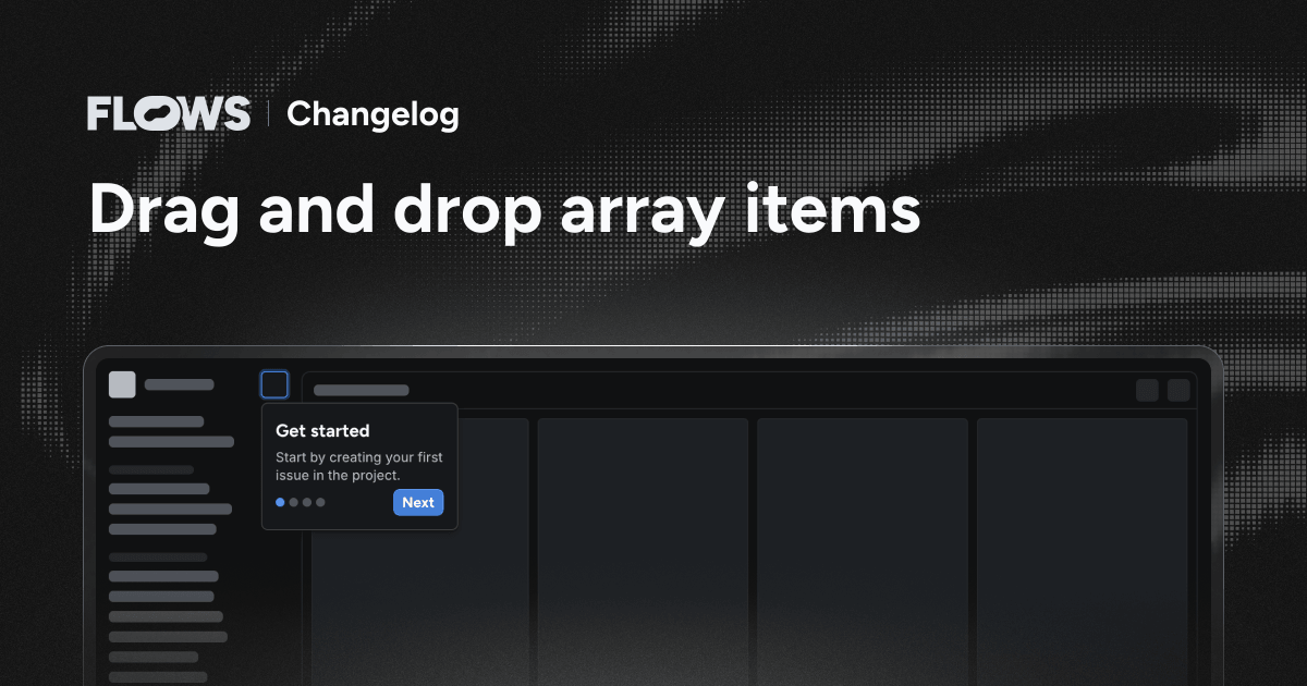 Drag and drop array items – Changelog