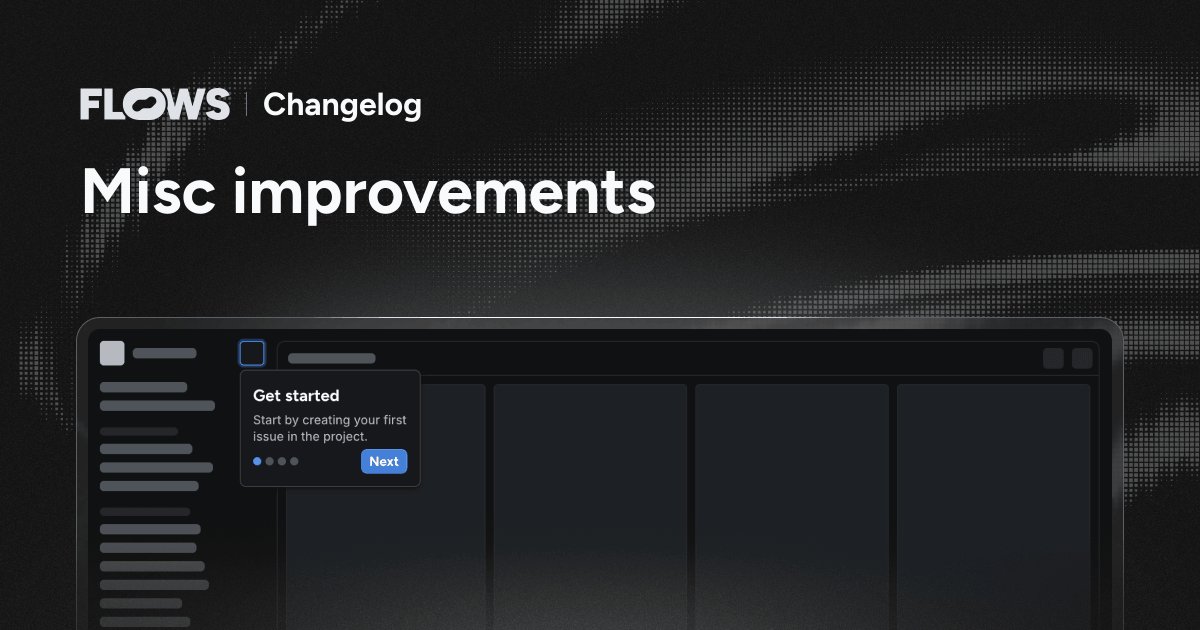 Misc improvements – Changelog