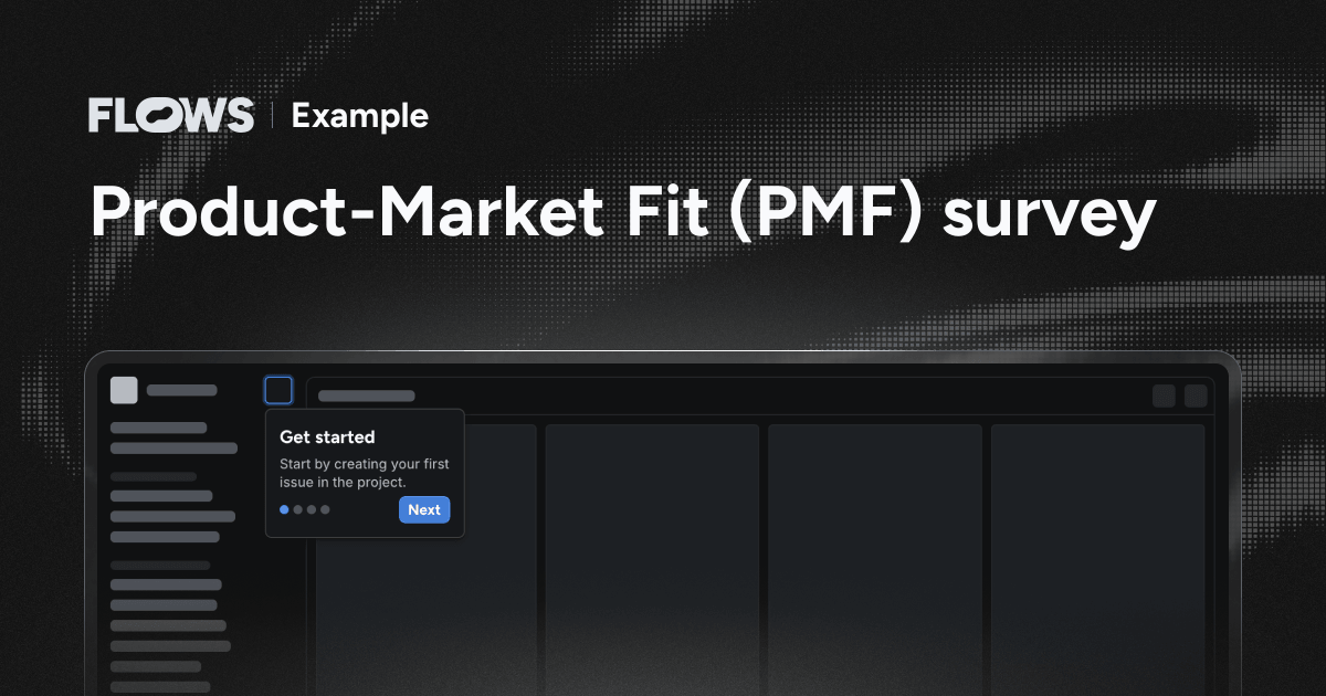 Product-Market Fit (PMF) survey – Example