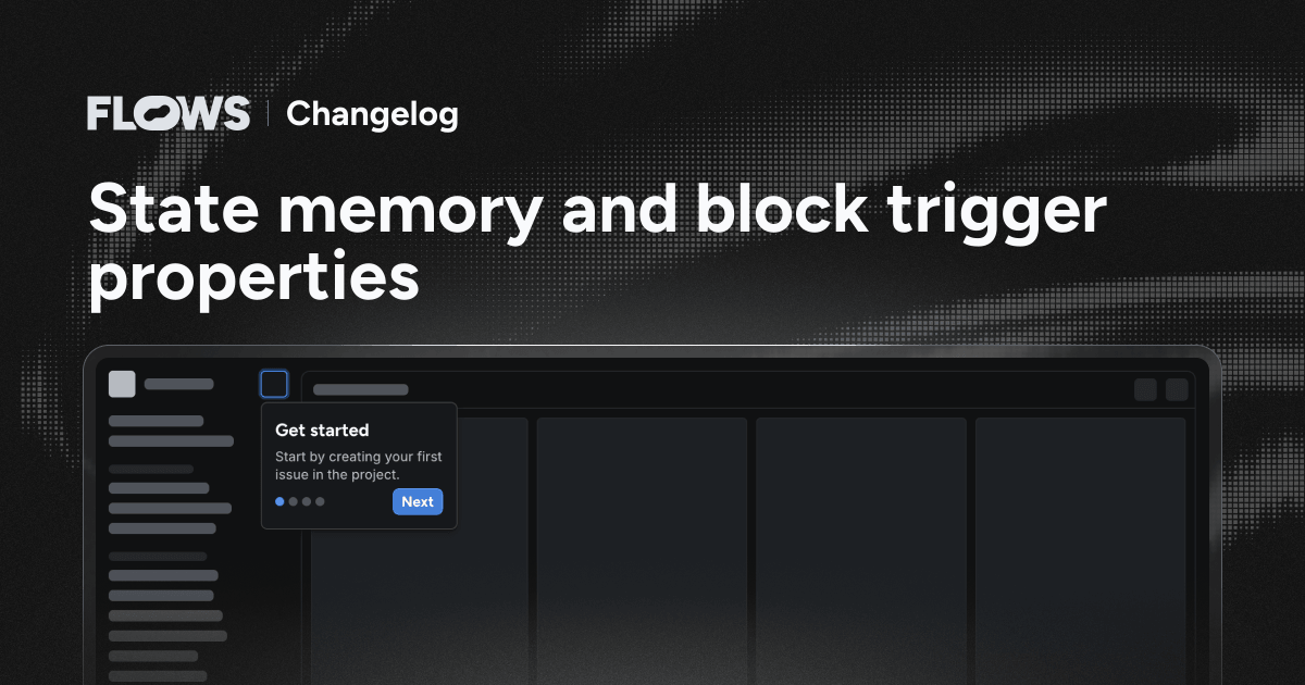State memory and block trigger properties – Changelog