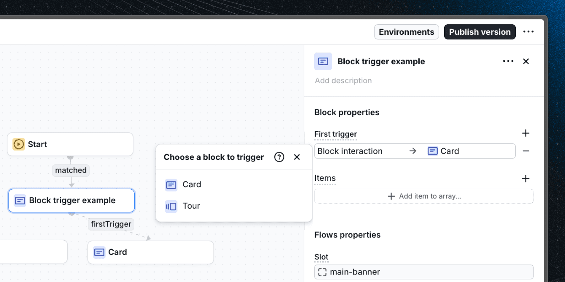 Block trigger